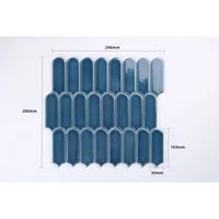 Mosaico Porcelanico Gota Azul 28x29.6cm