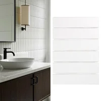 Mosaico Porcelanico Brick Blanco Mate 19.8x29.1cm