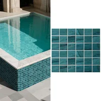 Mosaico Porcelanico Piscina Verde 30.6x30.6cm