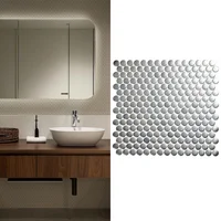 Mosaico Porcelanico Penny Metalizado 29.1x31.5cm