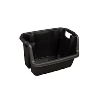 Caja Plástica Apilable Alta Resistencia 41x36x59 cm Negro Strata