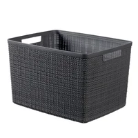 Canasto Jute 20 litros 36x28x23 cm Gris Curver