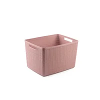 Canasto Jute 20 litros 36x28x23 cm Rosado Curver