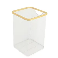 Cesto de Ropa Metálico Blanco