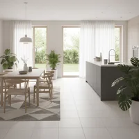 Gres Porcelánico Milky White 60x60 Cm Caja 1.44 m2 Holztek