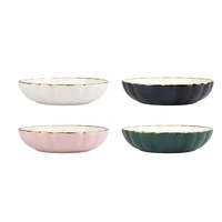 Set de 4 Platos en Porcelana 18cm Vintage Multicolor
