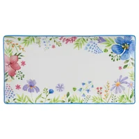 Bandeja Flores Ring Azul 29.5x15cm