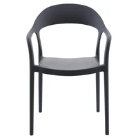 Silla Plástica para Brazos Maracaibo Negra