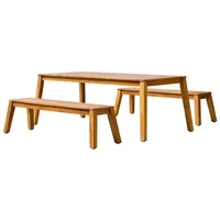 Juego Comedor Exterior 6 Puestos Madera Acacia Colbun