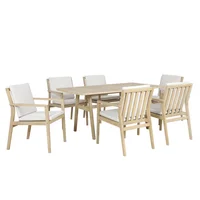 Juego Comedor Exterior 6 Puestos Madera Teca Jack