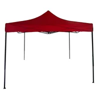 Toldo Plegable 3X3 Metros Rojo