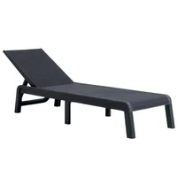 Asoleadora Plastica Mallorca negra