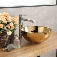 Lavamanos de Sobreponer Cerámico Dorado Full Sensi Dacqua