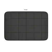 Set de 2 Tapete Baño Squa 40x60 Negro