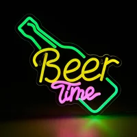 Letrero LED Neón Beer Wine