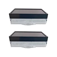 Set de 2 Aplique Solar Multicolor Negro