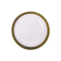 Base Plato Vidrio Ring Dorado 32.5cm