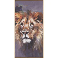 Cuadro Leon Cara 40x80