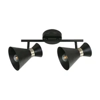Barra Savannah 2 Luces E27 Negro