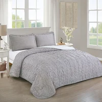 Quilt Urbano Estilo Sencillo/Semidoble Gris