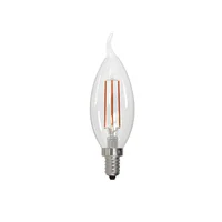 Bombillo Vela LED Luz Cálida 3.5w Vela Fil C35l  E12 Dimerizable Certificado
