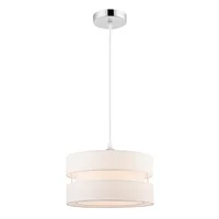 Lámpara Colgante New Tela 1 Luz E27 Beige