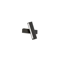 Aplique Led Solt Negro Luz Cálida