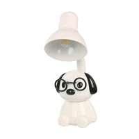 Lámpara Escritorio LED Perrito Blanco/Negro