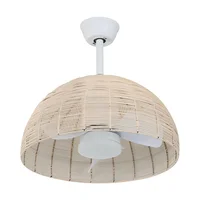 Ventilador Orozco de Techo Decorativo con Control Remoto Y Led Integrado 3 Aspas 6 Velocidades Blanco Just Home Collection