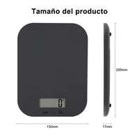 Balanza Cocina 5kgs Gris