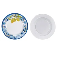 Plato Toscana 28cm Azul Limon