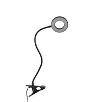 Lámpara Escritorio LED Clip Ubalis Negro