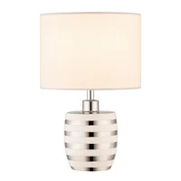 Lampara Mesa New Marian 1 Luz E27 Plata