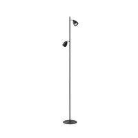 Lámpara Pie Trier 2 Luces Gu10 Negro