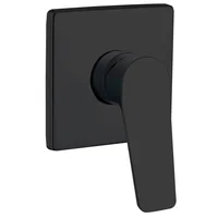 Llave Monomando de Ducha Monocontrol Negra Tabor Sensi Dacqua