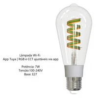 Bombillo LED Filamento Wifi 7w E27 Blanco