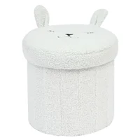 Puff Conejo 30x30x30 cm Blanco