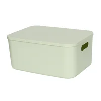 Caja Plástica con Tapa 24.8x35x15.3 cm Verde