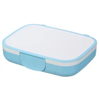 Recipiente Hermético Bento 600ml Azul/Blanco Just Home Collection