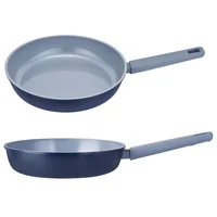 Sartén en Aluminio Antiadherente 24cm Azul Inducción Navy Nova Libre de PFOA Apto para Inducción Just Home Collection