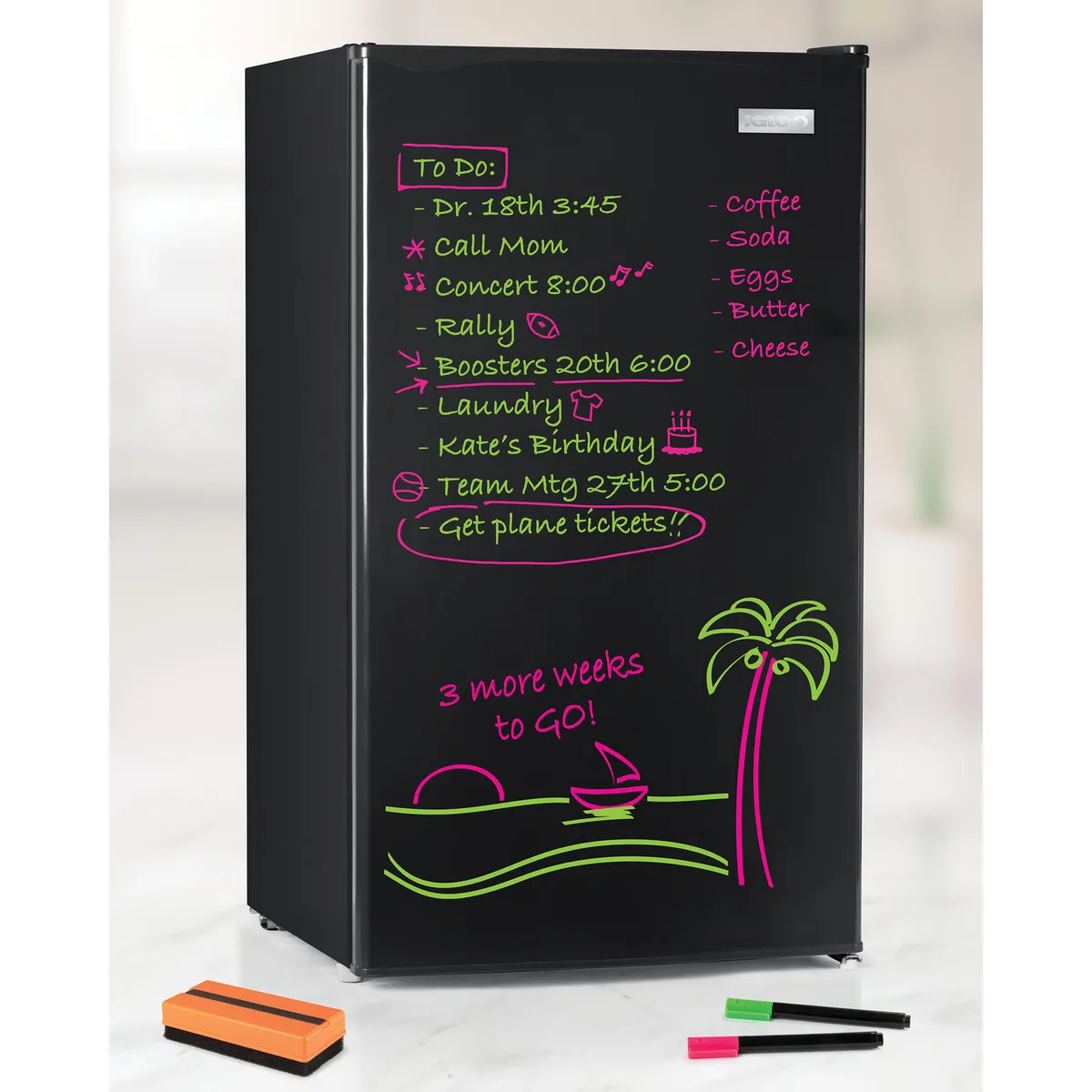 IGLOO - Minibar Pizarra Igloo 90 Litros IRF32EBBK