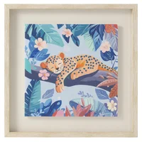 Cuadro Infantil Leopardo 40x40 Just Home Collection