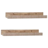 Set de 2 Repisas Flotantes 40x10 cm Natural
