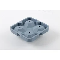 Molde 4 Hielo Redon Silicona