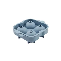 Molde de 4 Hielos Silicona Azul