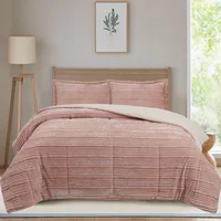 Plumón/Edredón Boho Liso Doble Rosa