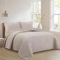 Quilt Clasi Velvet Doble Beige