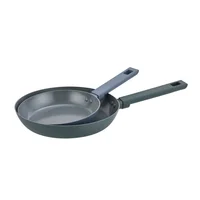 Set de 2 Sartenes en Aluminio Antiadherentes 20/26cm Azul/Verde Libre de PFOA Terra B Just Home Collection