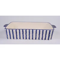 Asadera Ceramica Azul Terra L