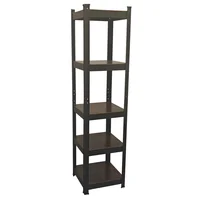 Estantería Metal Madera 5 Niveles 37x37x150cm Negro Fixser